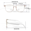 Smart Glasses with Wireless Earbuds, Lightweight Glasses With Blue Light Protection Wireless Bluetooth 5.3 Headset Function Built-in Music And Speakers Support For And Voice White