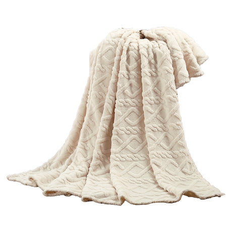 Warm Blankets for Winter, Winter Blankets Queen Size,King Blankets for The Bed, Winter Blankets Queen Size,Super Soft Throw Blankets, Silky Flannel Fleece Bed Blanket Beige