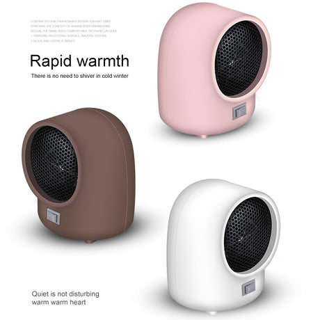 Space heater,Portable Quiet Desk Heater,Energy-Saving Bathroom Heater,Tipping and Overheating Protection,Fast Heating Small Space Warmer ABS PPS Energy Saving Indoor Decor for Desk White
