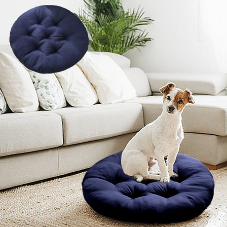 Outdoor Seat Cushion, Round Rattan Cushion, Hanging Basket Chair Cushion for Swing Chair Hammock Wicker Chair Rocking Chair,Vuyungers Seat Cushions Floor Pillow Blue