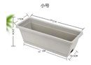 14 Inch Black Plastic Rectangular Window Planter Box, Window Vegetable Planter Box with Trays, 2025 New Vuyungers Rectangular Flower Pots for Windowsill, Garden, Balcony, Patio Black