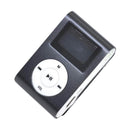 Portable MP3 Player with Clip - Mini USB LCD Screen MP3 Player, Support MP1, MP2, MP3 Music Formats, Built-in Rechargeable Battery,Includes Headphones, for Sports and Outdoor Activities Black