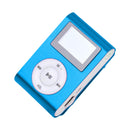Portable MP3 Player with Clip - Mini USB LCD Screen MP3 Player, Support MP1, MP2, MP3 Music Formats, Built-in Rechargeable Battery,Includes Headphones, for Sports and Outdoor Activities Blue