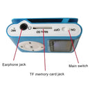 Portable MP3 Player with Clip - Mini USB LCD Screen MP3 Player, Support MP1, MP2, MP3 Music Formats, Built-in Rechargeable Battery,Includes Headphones, for Sports and Outdoor Activities Blue