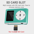 Portable MP3 Player with Clip - Mini USB LCD Screen MP3 Player, Support MP1, MP2, MP3 Music Formats, Built-in Rechargeable Battery,Includes Headphones, for Sports and Outdoor Activities Blue