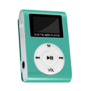 Portable MP3 Player with Clip - Mini USB LCD Screen MP3 Player, Support MP1, MP2, MP3 Music Formats, Built-in Rechargeable Battery,Includes Headphones, for Sports and Outdoor Activities Green