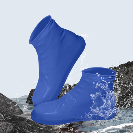 Waterproof Shoe Covers Upgraded,Rain Shoe Covers Reusable Silicone Non Slip Shoe Covers for Outdoor,Rain Shoe Covers for Women and Men, Thickened Wear Rainproof And Waterproof Shoe Cover white, yellow, blue, , and red