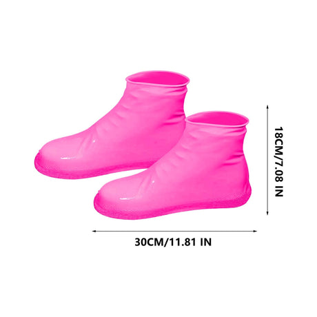 Waterproof Shoe Covers Upgraded,Rain Shoe Covers Reusable Silicone Non Slip Shoe Covers for Outdoor,Rain Shoe Covers for Women and Men, Thickened Wear Rainproof And Waterproof Shoe Cover white, yellow, blue, , and red