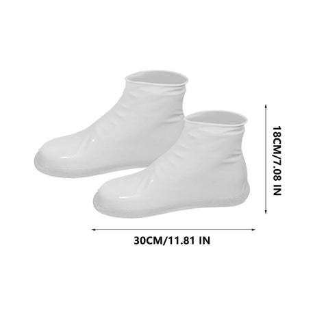 Waterproof Shoe Covers Upgraded,Rain Shoe Covers Reusable Silicone Non Slip Shoe Covers for Outdoor,Rain Shoe Covers for Women and Men, Thickened Wear Rainproof And Waterproof Shoe Cover white, yellow, blue, , and red