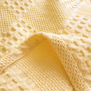 Soft Warm Blanket - Pure Cotton Lightweight Bedding | Breathable & Big Size 200*230cm | Cozy Cotton Blanket for Sofa & Bed | Warm & Soft Home Textiles for Year-Round Use(I) K