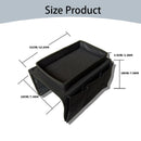 Sofa Armrest Organizer with Cup Holder - TV Remote Holder for Recliner & Couch | Armchair Caddy with Storage Pockets | Holds Cellphone, Tablet, Books, Magazines & Drinks Side Storage Bag(Black) Black