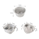 Aluminum Foil Pans 20pcs Disposable Baking Containers Heart Shape for Air Fryer Cupcake Muffins Oven Safe Non-Stick Small Round Foil Trays No Lids A