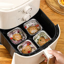 Aluminum Foil Pans 20pcs Disposable Baking Containers Heart Shape for Air Fryer Cupcake Muffins Oven Safe Non-Stick Small Round Foil Trays No Lids A