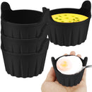 Air Fryer Baking Cups, Suitable for Microwave and Oven, Silicone Baking Ramekins for Muffins, Puddings, Eggs and Cupcakes, Silicone Muffin Cups for Air Fryer (Black/1 Pcs) 2.36x2.95 2.36" x 2.95" Black