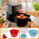 Air Fryer Baking Cups, Suitable for Microwave and Oven, Silicone Baking Ramekins for Muffins, Puddings, Eggs and Cupcakes, Silicone Muffin Cups for Air Fryer (Black/1 Pcs) 2.36x2.95 2.36" x 2.95" Black