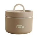 Home Portable Insulated Bento Lunch Box Set for Adult, 4Sizes Vacuum lunch box, to Keep Food Warm or Cool, Thermal Food Containers for Fruits and Sauces, Durable and Leak-Proof(Brown,4.5x4.5x3.6") Brown
