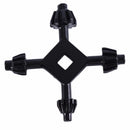 4 in 1 Drill Chuck Key Wrench, 1/4" 3/8" 1/2" Sizes Replacement Tool for Electric Drills, Drill Presses, Power Tool Chucks, for DIY, Home Improvement, Construction Projects, 1 Pcs, 2.95x2.95 2.95" x 2.95" Black