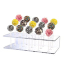 Cake Pop Stand 15 Holes Lollipop Display Stand, Acrylic Clear Cake Pop Holder Lollipop Display for Dessert Table Weddings Birthday Party Halloween Candy Decorative, 6.2x3.5x1.5 6.2" x 3.5" x 1.5" Clear