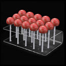 Cake Pop Stand 15 Holes Lollipop Display Stand, Acrylic Clear Cake Pop Holder Lollipop Display for Dessert Table Weddings Birthday Party Halloween Candy Decorative, 6.2x3.5x1.5 6.2" x 3.5" x 1.5" Clear