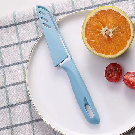 Paring Knife,1Pcs Paring Knives (1 Knives And 1 Knife Cover),4 Inch Peeling Knife,Fruit And Vegetable Knife,Ultra Sharp Kitchen Knives, Stainless Steel, Pp Plastic Handle,Kitchen Gadgets A