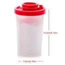 Salt And Pepper Shakers Moisture Proof,Plastic Salt Shakers,Salt Shaker To Go Camping Picnic Outdoors Kitchen Lunch Boxes Travel Spice Set Clear With Red Covers Lids Plastic Airtight Dispenser,1PCS 4PCS