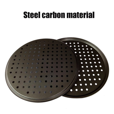 Pizza Pan for Oven, Nonstick Pizza Pans, Carbon Steel Pizza Pan with Holes, Pizza Baking Pan for Oven Baking Supplies, for Home Baking Kitchen Oven Restaurant, 1 Pcs, 12.6 Inches 12.6