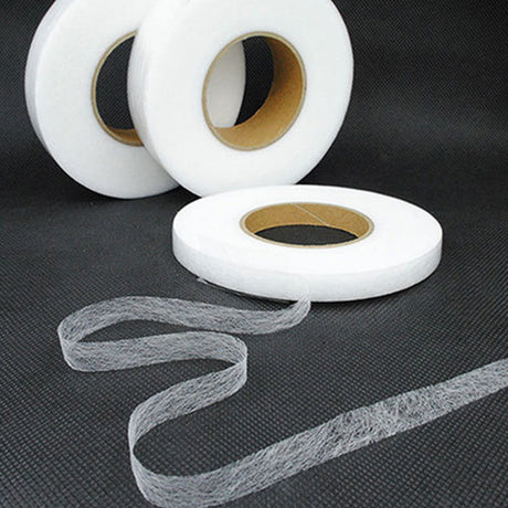White No Sew Hemming Tape Double Sided,No Sewing Hemming Tape,Fabric Adhesive Tape,Fabric Tape For Hemming,No Sew Hemming Tapes For Pants Curtains Dresses Clothes Fabric Crafting Projects 1.5 cm White