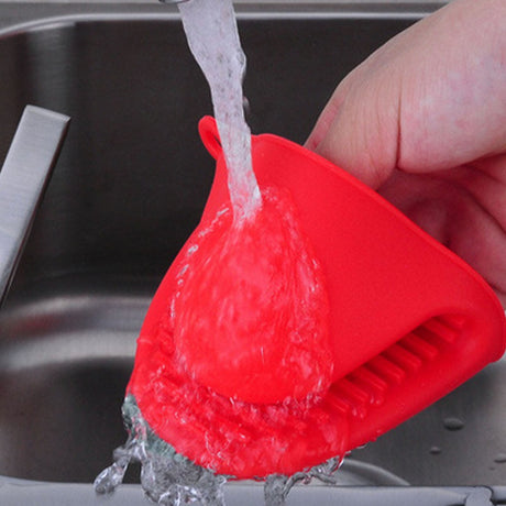 Oven Mitts Heat Resistant, Mini Oven Mitts, Mini Silicone Oven Gloves,Pinch Grips Mitts Potholder for Kitchen Cooking & Baking, 1 Pcs, 3.93x3.35 7.16