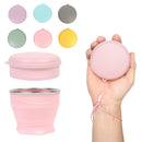 Collapsible Cup - Travel Mug - Camping Cup - Collapsible Cup - Drinking Cup - Coffee Cup To Go - Camping Tableware - Silicone Cup - Outdoor Cup - Folding Cup - Travel Accessories - Cup with Lid - Pink - 1 Piece