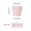 Collapsible Cup - Travel Mug - Camping Cup - Collapsible Cup - Drinking Cup - Coffee Cup To Go - Camping Tableware - Silicone Cup - Outdoor Cup - Folding Cup - Travel Accessories - Cup with Lid - Pink - 1 Piece