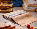 Greaseproof Paper - Hamburger Paper - Baking Paper - Snack Paper - Wrapping Paper - French Fries Paper - Serving Paper - Sandwich Paper - Food Paper - Oil Absorbent - Wrapping Paper Food - French Fries Paper - Kitchen Accessories - Newspaper Print - 100 P