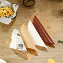 Greaseproof Paper - Hamburger Paper - Baking Paper - Snack Paper - Wrapping Paper - French Fries Paper - Serving Paper - Sandwich Paper - Food Paper - Oil Absorbent - Wrapping Paper Food - French Fries Paper - Kitchen Accessories - Newspaper Print - 100 P