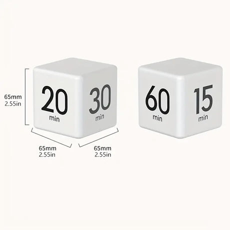 Kitchen Timer - Timer - Cube Timer - Flip Timer - Digital Kitchen Timer - Pomodoro Timer - Time Management - Study Timer - Visual Timer - Kitchen Timer - Countdown - Desk Accessories - Kitchen Timers - Gravity Timer - Black - 1 Piece