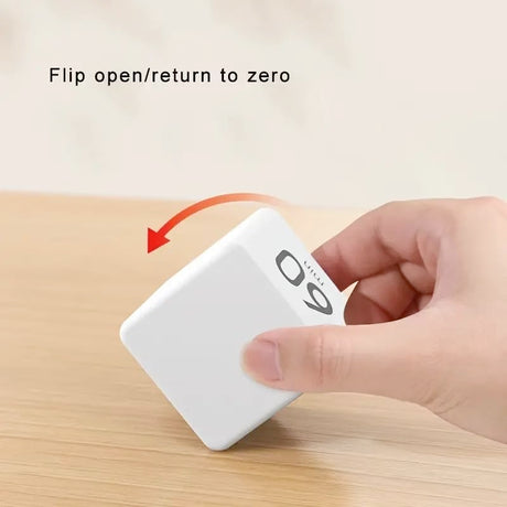 Kitchen Timer - Timer - Cube Timer - Flip Timer - Digital Kitchen Timer - Pomodoro Timer - Time Management - Study Timer - Visual Timer - Kitchen Timer - Countdown - Desk Accessories - Kitchen Timers - Gravity Timer - Black - 1 Piece