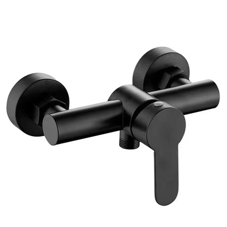 Shower tap - Shower mixer - Matte black - Bathroom tap - Surface-mounted - Single lever mixer - Shower tap - Sanitary - Bathroom accessories - Shower mixer - Modern design - Black - 1 piece