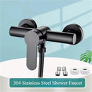 Shower tap - Shower mixer - Matte black - Bathroom tap - Surface-mounted - Single lever mixer - Shower tap - Sanitary - Bathroom accessories - Shower mixer - Modern design - Black - 1 piece
