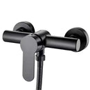 Shower tap - Shower mixer - Matte black - Bathroom tap - Surface-mounted - Single lever mixer - Shower tap - Sanitary - Bathroom accessories - Shower mixer - Modern design - Black - 1 piece
