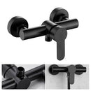 Shower tap - Shower mixer - Matte black - Bathroom tap - Surface-mounted - Single lever mixer - Shower tap - Sanitary - Bathroom accessories - Shower mixer - Modern design - Black - 1 piece