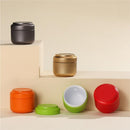 Tea Box - Portable Mini Tea Caddy, Large Tea Storage Container, Small Round Tin Coffee Caddy
