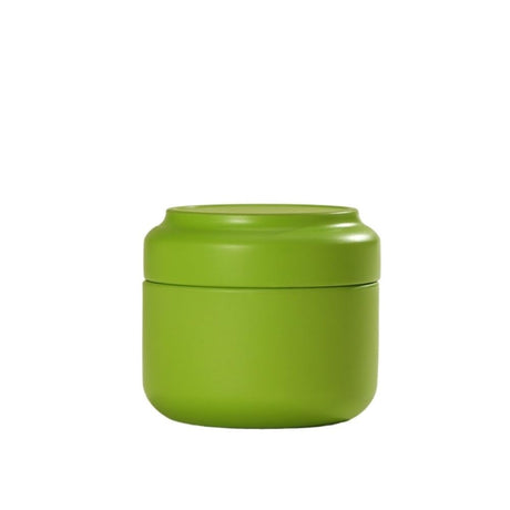 Tea Box - Portable Mini Tea Caddy, Large Tea Storage Container, Small Round Tin Coffee Caddy