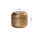 Tea Box - Portable Mini Tea Caddy, Large Tea Storage Container, Small Round Tin Coffee Caddy