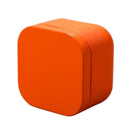 Tea box - Square tin container, tea caddy, metal candy box