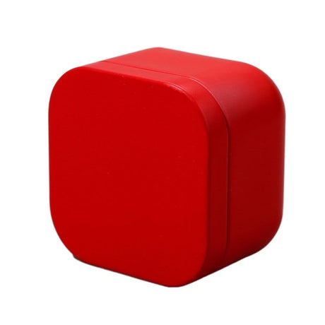 Tea box - Square tin container, tea caddy, metal candy box