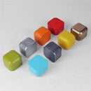 Tea box - Square tin container, tea caddy, metal candy box