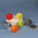 Tea box - Square tin container, tea caddy, metal candy box
