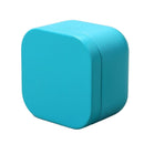 Tea box - Square tin container, tea caddy, metal candy box