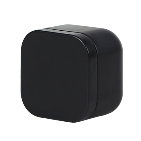 Tea box - Square tin container, tea caddy, metal candy box