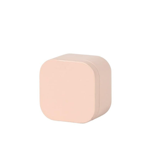 Tea box - Square tin container, tea caddy, metal candy box