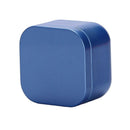 Tea box - Square tin container, tea caddy, metal candy box