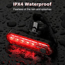 Rear Light Bike - 2 Pack USB Rechargeable Bicycle Tail Lights, Waterproof Safety Warning Lights, Mountain Bike Accessories for Night Cycling